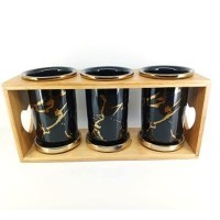 Cutlery Spoon Holder Ceramic 3pcs Set